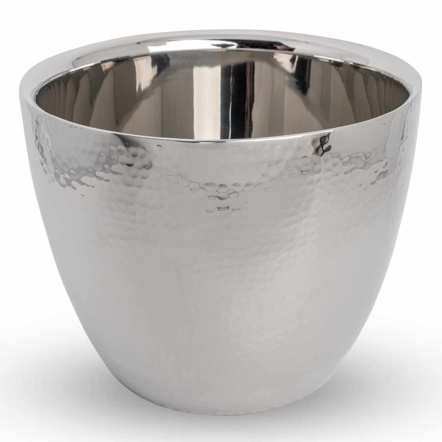 Hammered Stainless Steel Ice Bucket 6.75"