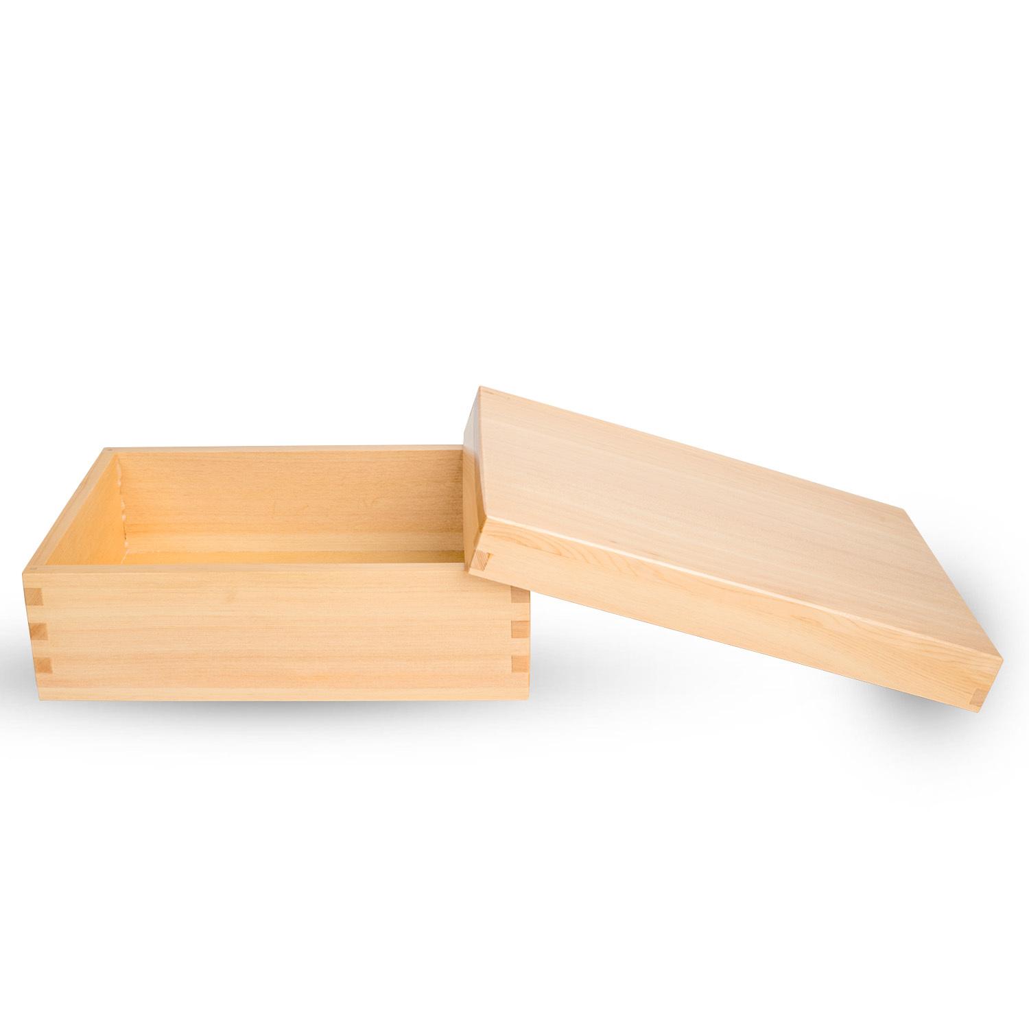 Hinoki Wooden Lidded Box 9" hover-image