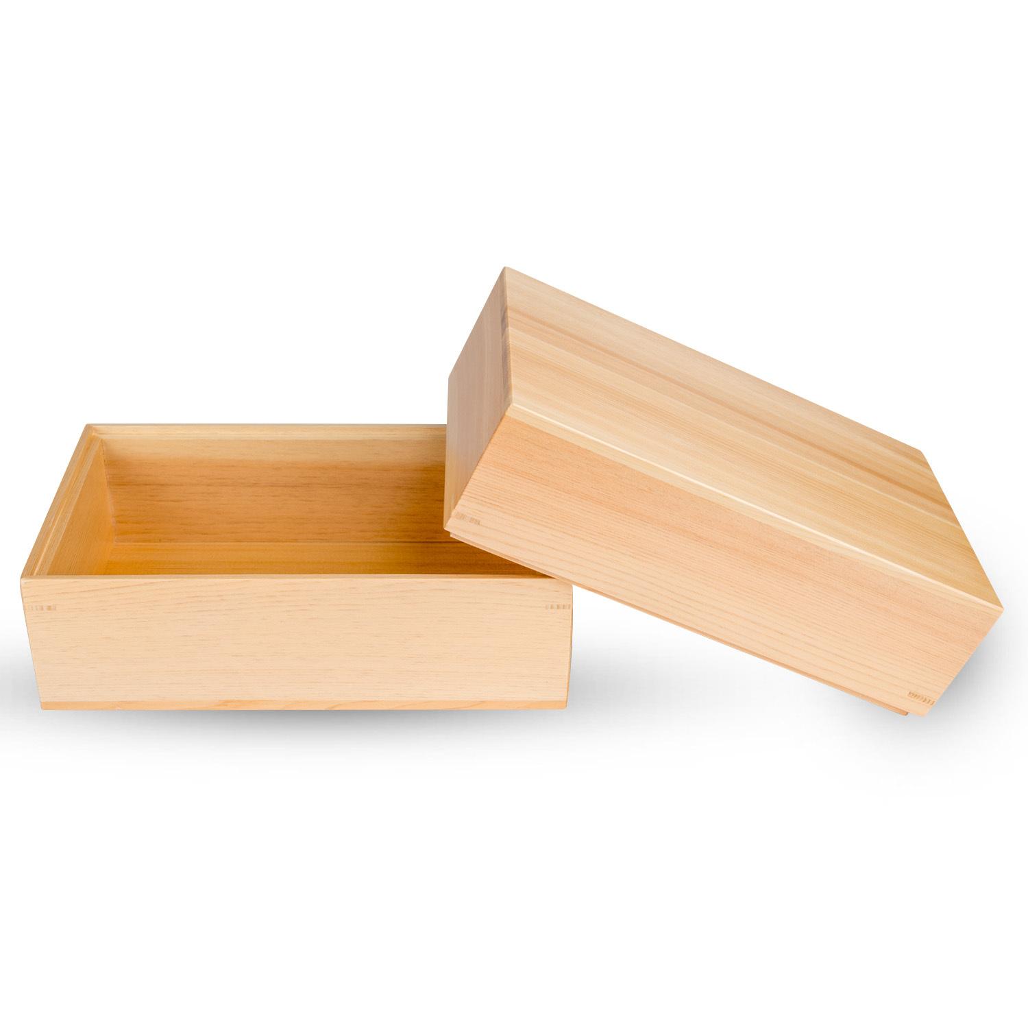 Hinoki Wooden Lidded Box 7.75" hover-image