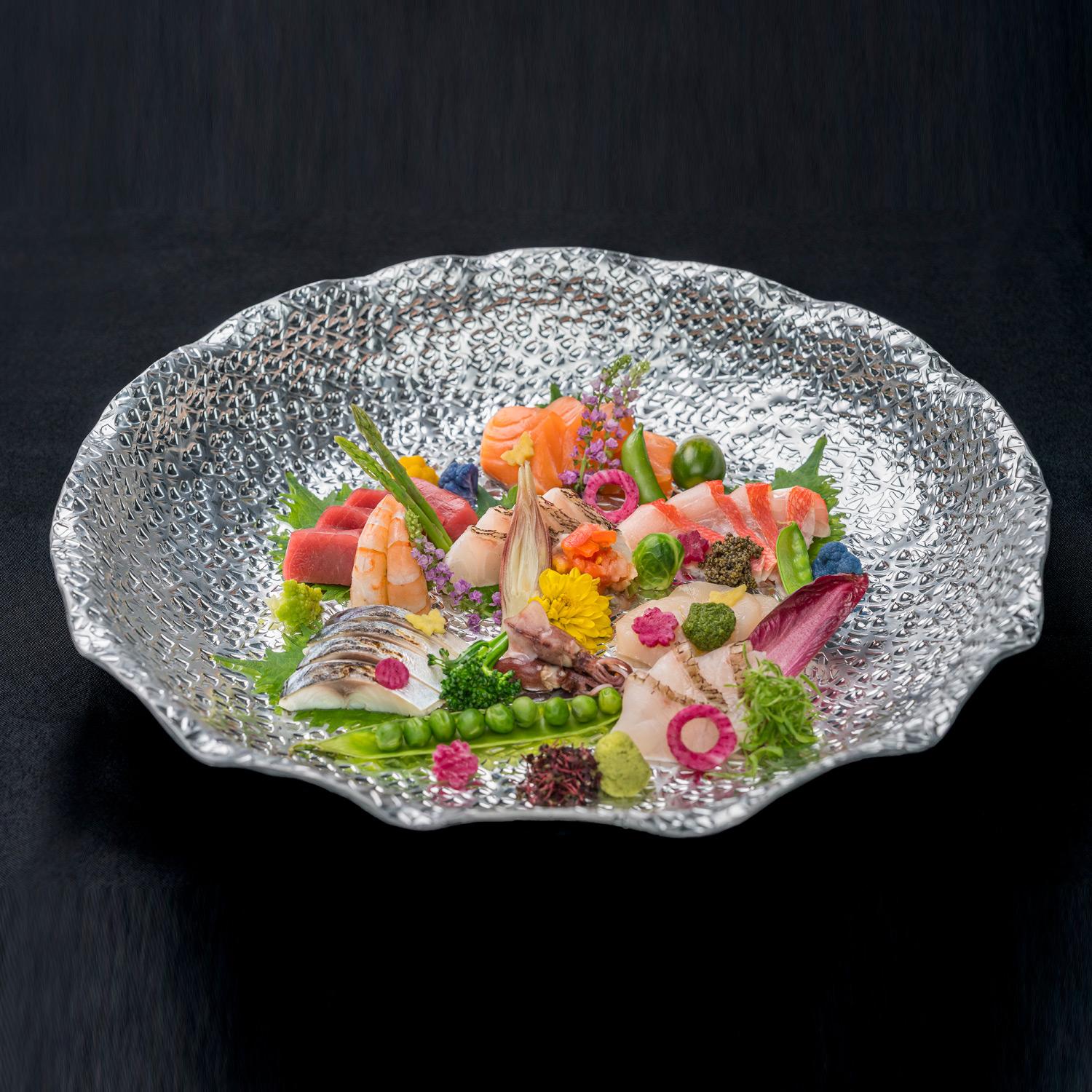 Aluminium Flower (Moribachi) Serving Bowl 15.75" hover-image