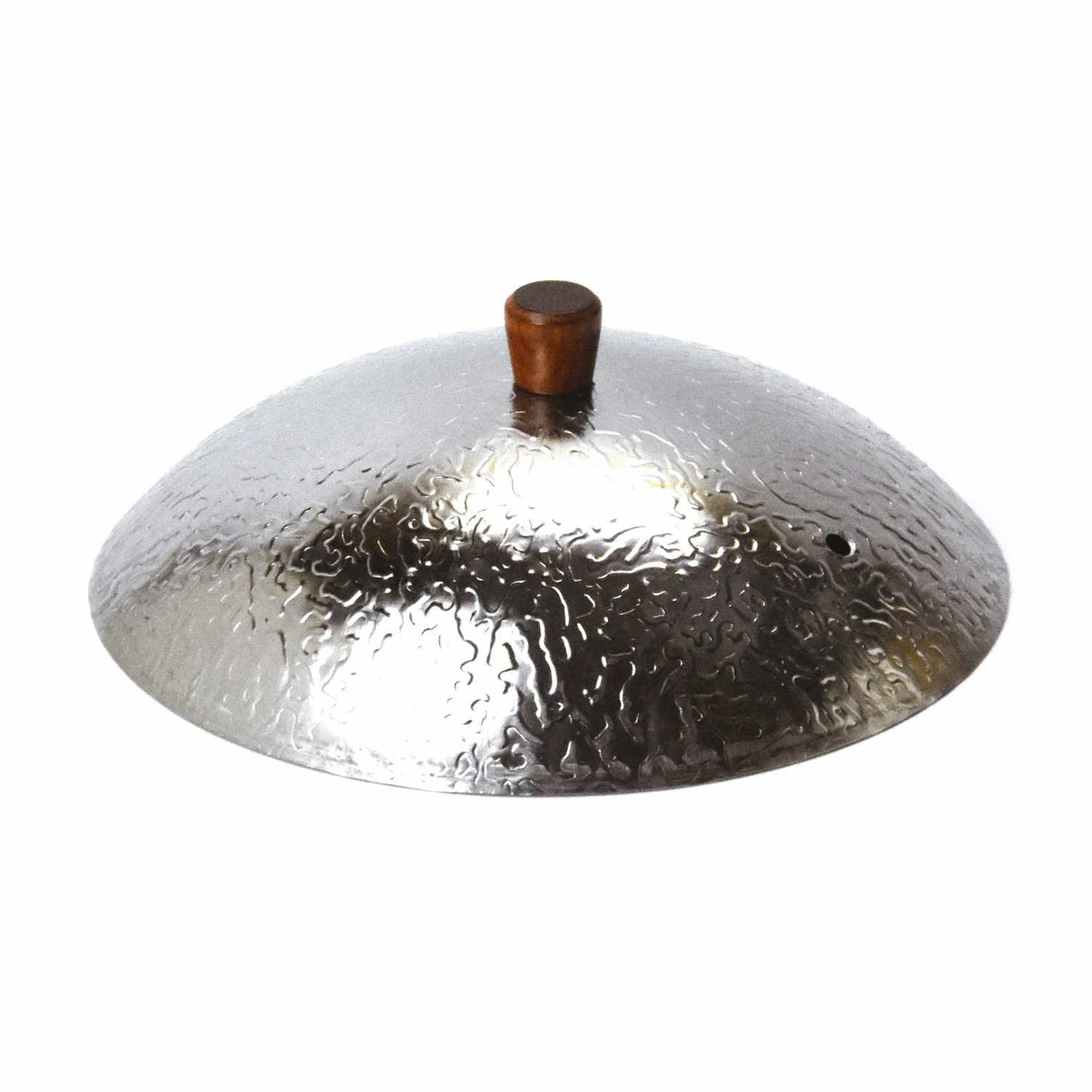 Hammered Stainless Steel Lid 6.25"