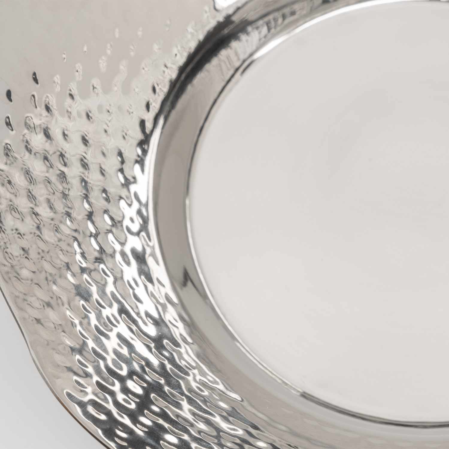 Image of Hammered Stainless Steel Pot 7" 4