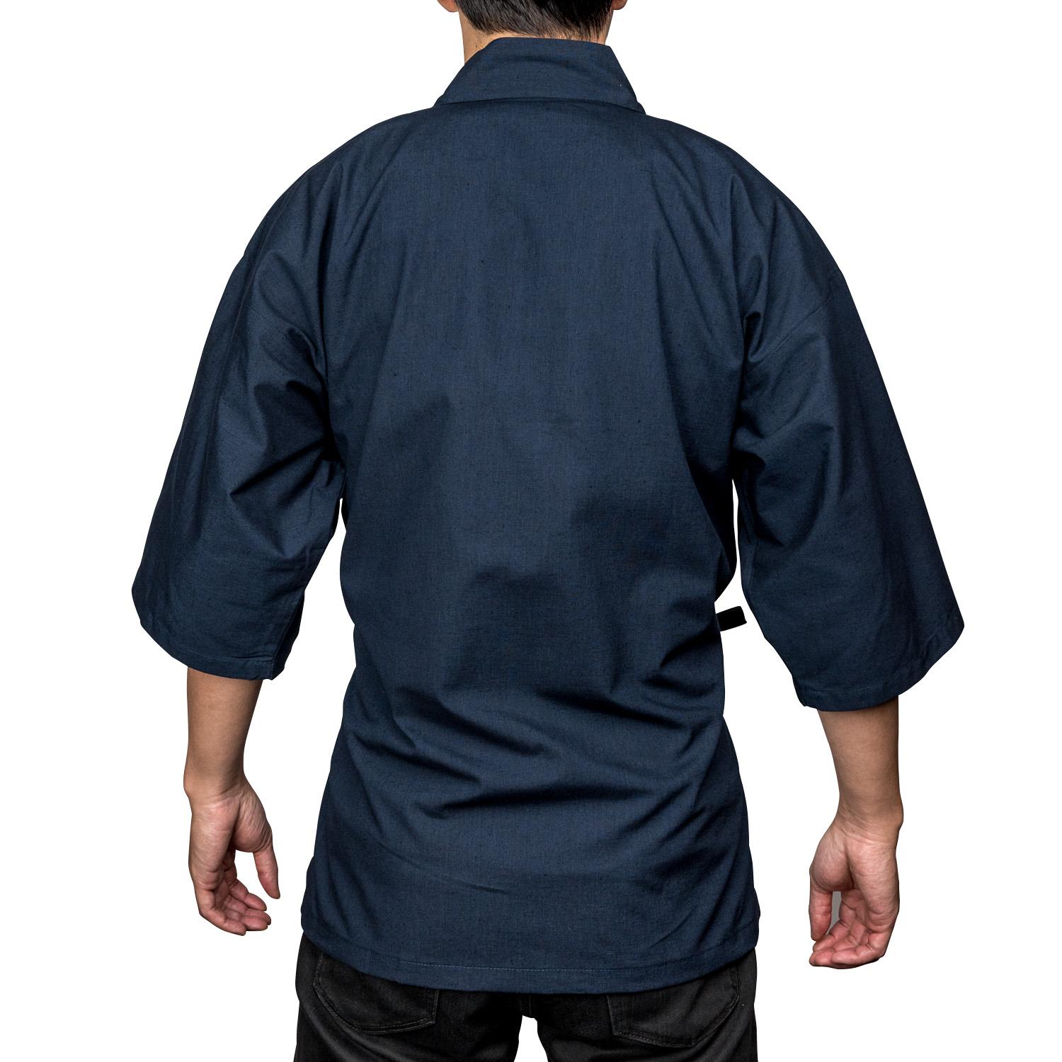 Image of Dark Blue Sushi Chef Coat - Medium 3