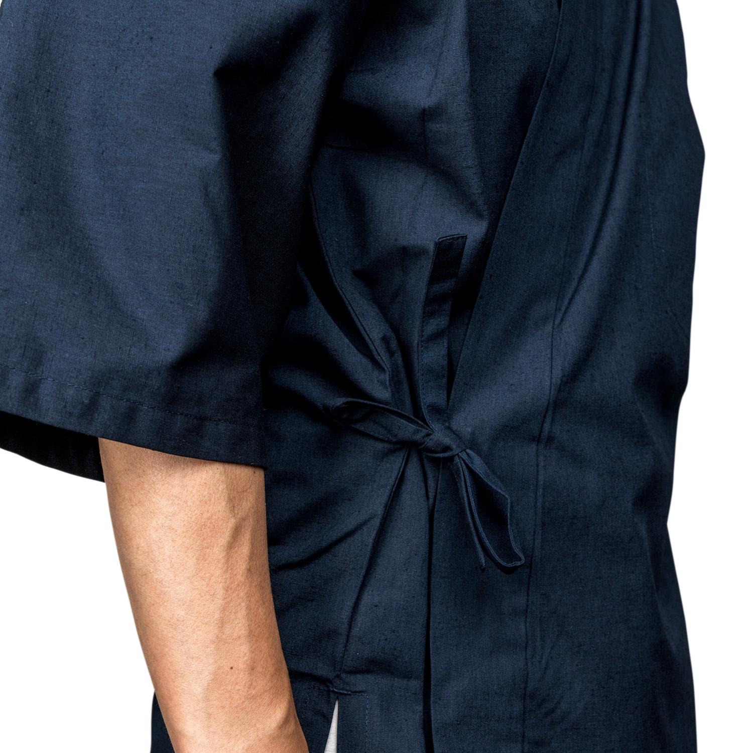 Image of Dark Blue Sushi Chef Coat - Medium 4